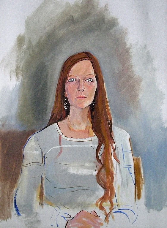 Camille, oil portrait by Ilias Toliadis